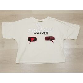 футболка дитяча на дівчинку 3039 white р.146-164 "Gold Kids" недорого оптом від прямого постачальника