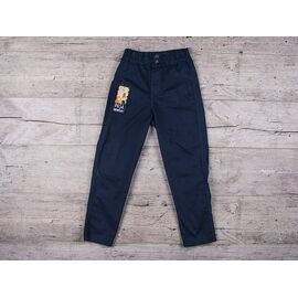 Штани дитячі на дівчинку DG02 navy р.11-15 "iBamBino" недорого оптом від прямого постачальника