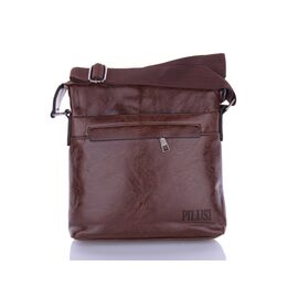 Фотография Сумка мужская SU12 brown р.26*27*5 "Trendshop" недорого оптом от прямого поставщика