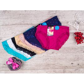 Фотография Трусы женские 5681 mix р.L-2XL "Ульви" недорого оптом от прямого поставщика