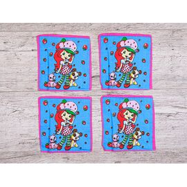 Носова хустка дитяча на дівчинку S012-6 blue р.17*17 "Shawls" недорого оптом від прямого постачальника