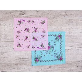 Носова хустка жіноча S012-10 mix р.30*30 "Shawls" недорого оптом від прямого постачальника