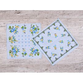 Носова хустка жіноча S012-12 l.blue р.30*30 "Shawls" недорого оптом від прямого постачальника