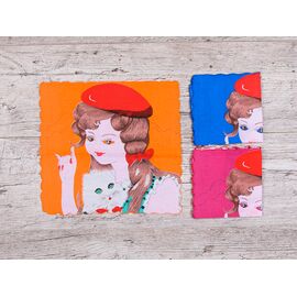 Носова хустка дитяча на дівчинку S012-28 mix р.28*28 "Shawls" недорого оптом від прямого постачальника