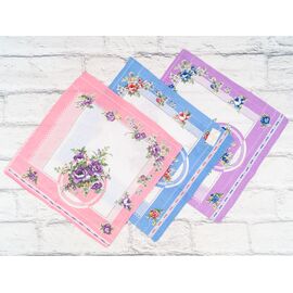 Носова хустка жіноча P100 mix р.30*30 "Shawls" недорого оптом від прямого постачальника