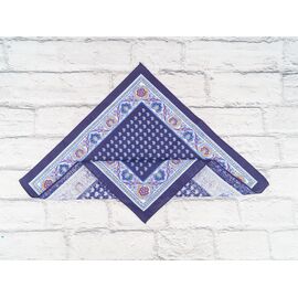 Носова хустка чоловіча P56 navy узбек р.40*40 "Shawls" недорого оптом від прямого постачальника