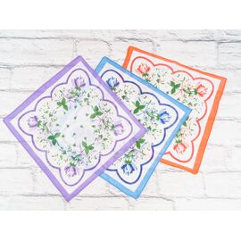 Носова хустка жіноча P69 mix р.30*30 "Shawls" недорого оптом від прямого постачальника