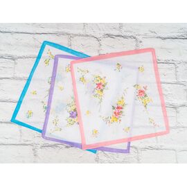 Носова хустка жіноча P74 mix р.30*30 "Shawls" недорого оптом від прямого постачальника