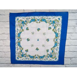 Хустка жіноча P162 blue-white р.60*60 "Shawls" недорого оптом від прямого постачальника