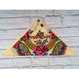 Фотография Платок женский P175 beige р.76*76 "Shawls" недорого оптом от прямого поставщика