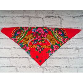 Фотография Платок женский P180 red р.76*76 "Shawls" недорого оптом от прямого поставщика