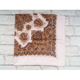 Хустка жіноча P231 brown р.72*72 "Shawls" недорого оптом від прямого постачальника