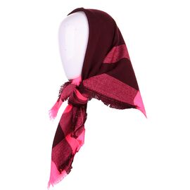Фотография Платок женский P295 wine р.80*80 "Shawls" недорого оптом от прямого поставщика