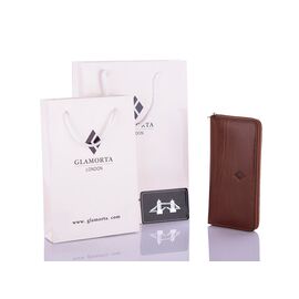 Фотография Кошелёк женский B019-951 brown р.18*3*2 "Glamorta" недорого оптом от прямого поставщика