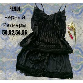 Піжама легка жіноча 07G black р.50-56 "GULLI" недорого оптом від прямого постачальника