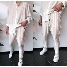 Фотография Штаны мужские летние 174 Ecru 20203037 р.29-36 "i8denim" недорого оптом от прямого поставщика