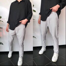 Фотография Штаны мужские летние 179 black20203041 р.29-36 "i8denim" недорого оптом от прямого поставщика