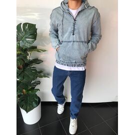 Фотография Худи мужской 30-5 l.grey р.S-2XL "i8denim" недорого оптом от прямого поставщика