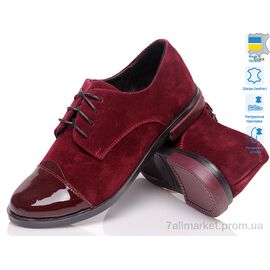 Туфлі жіночі стильні Весна/осінь Fashion Classic FC-472 бордо (8 пар р.36-41) "Prime-Opt" недорого оптом від прямого постачальника