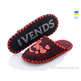 Тапки жіночі для будинку Весна/осінь 204W бордо (9 пар р.36-41) "Active" недорого оптом від прямого постачальника