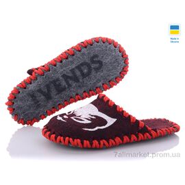 Тапки дитячі домашні Весна/осінь 012 бордо (9 пар р.30-35) "Active" недорого оптом від прямого постачальника