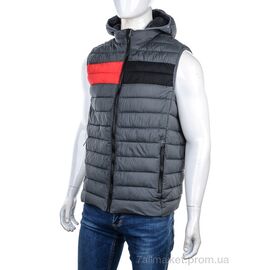 Чоловічий жилет Весна/осінь 88594 grey (5 шт. р.сіткаM-3XL) "M7" недорого оптом від прямого постачальника
