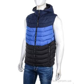 Чоловічий жилет Весна/осінь 88592 navy (5 шт. р.сіткаM-3XL) "M7" недорого оптом від прямого постачальника