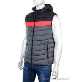 Чоловічий жилет Весна/осінь 88597 black (5 шт. р.сіткаM-3XL) "M7" недорого оптом від прямого постачальника