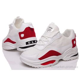 Фотография Кроссовки мужские модные Весна/осень Prime NA 550 white-red(40-44) (5 пар р.40-44) "Prime-Opt" недорого оптом от прямого поставщика