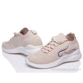 Кросівки жіночі модні Весна/осінь Prime NZ5-14 BEIGE(37-39) (4 пар р.36-38) "Prime-Opt" недорого оптом від прямого постачальника