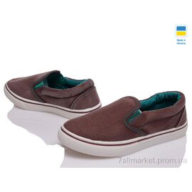 Фотография Слипоны детские без шнурков Весна/осень Prime 6057-2301 коричневый (6 пар р.32-37) "Prime-Opt" недорого оптом от прямого поставщика