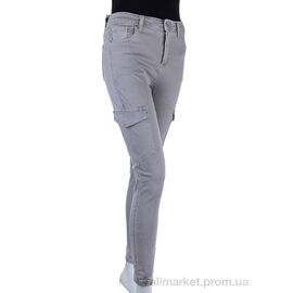 Джинси жіночі Весна/осінь S9079-8 grey (6 шт. р.сітка28-33) "Мир" недорого оптом від прямого постачальника