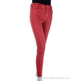 Джинси жіночі Весна/осінь S9044-9 red (6 шт. р.сітка28-33) "Мир" недорого оптом від прямого постачальника