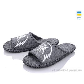 Тапки чоловічі домашні Весна/осінь 368М сірий (9 пар р.40-45) "Active" недорого оптом від прямого постачальника