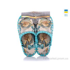 Тапки жіночі для будинку Весна/осінь 5-151 зелений (10 пар р.36-41) "Active" недорого оптом від прямого постачальника