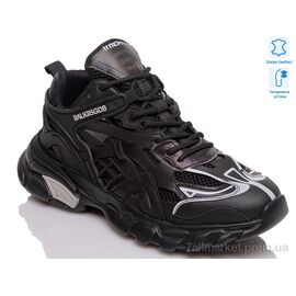 Фотография Кроссовки женские модные Весна/осень Prime N-114-718-12 black-ds (8 пар р.36-41) "Prime-Opt" недорого оптом от прямого поставщика