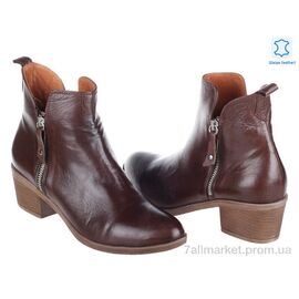 Фотография Ботинки женские стильные Весна/осень Prime N-120 praline koga (8 пар р.36-41) "Prime-Opt" недорого оптом от прямого поставщика