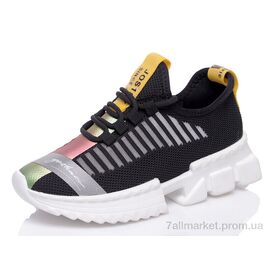 Кросівки жіночі модні Весна/осінь Prime N-19092 black (8 пар р.36-41) "Prime-Opt" недорого оптом від прямого постачальника