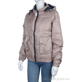 Фотография Куртка женская Весна/осень 2830-253-6 beige (4 шт. р.сетка M-2XL) "Мир" недорого оптом от прямого поставщика
