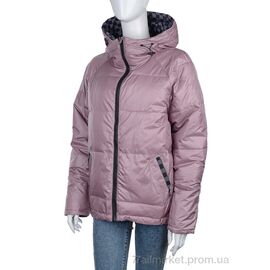 Фотография Куртка женская Весна/осень 2830-215-2 pink (4 шт. р.сетка M-2XL) "Мир" недорого оптом от прямого поставщика