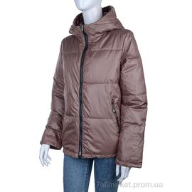 Куртка жіноча Весна/осінь 2830-213-5 brown (4 шт. р.сіткаM-2XL) "Мир" недорого оптом від прямого постачальника