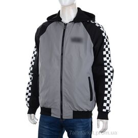 Куртка чоловіча Весна/осінь F201 grey (5 шт. р.сітка48-56) "M7" недорого оптом від прямого постачальника