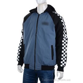 Куртка чоловіча Весна/осінь F201 blue (5 шт. р.сітка48-56) "M7" недорого оптом від прямого постачальника