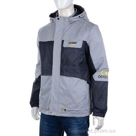 Куртка чоловіча Весна/осінь 8885 l.grey (5 шт. р.сітка48-56) "M7" недорого оптом від прямого постачальника