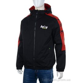 Куртка чоловіча Весна/осінь 8877 black (5 шт. р.сітка48-56) "M7" недорого оптом від прямого постачальника