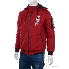 Куртка чоловіча Весна/осінь M9984 bordo (3 шт. р.сіткаXL-3XL) "M7" недорого оптом від прямого постачальника