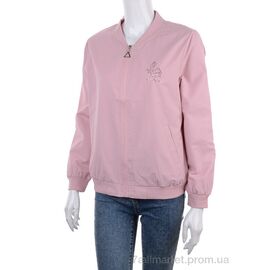 Куртка жіноча Весна/осінь 2909-8156-5 pink (3 шт. р.сіткаXL-3XL) "Мир" недорого оптом від прямого постачальника