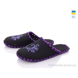 Тапки жіночі для будинку Весна/осінь 223W чорн (9 пар р.36-41) "Active" недорого оптом від прямого постачальника