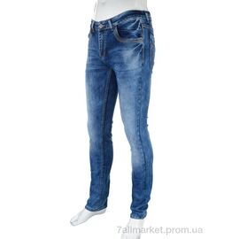 Фотография Джинсы мужские Весна/осень D4034X(05835) blue (8 шт. р.сетка 27-34) "Obuvok" недорого оптом от прямого поставщика