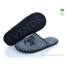 Тапки чоловічі домашні Весна/осінь 320M сірий (9 пар р.40-45) "Active" недорого оптом від прямого постачальника